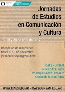 Jornadas de Estudio en Comunicaci�n y Cultura